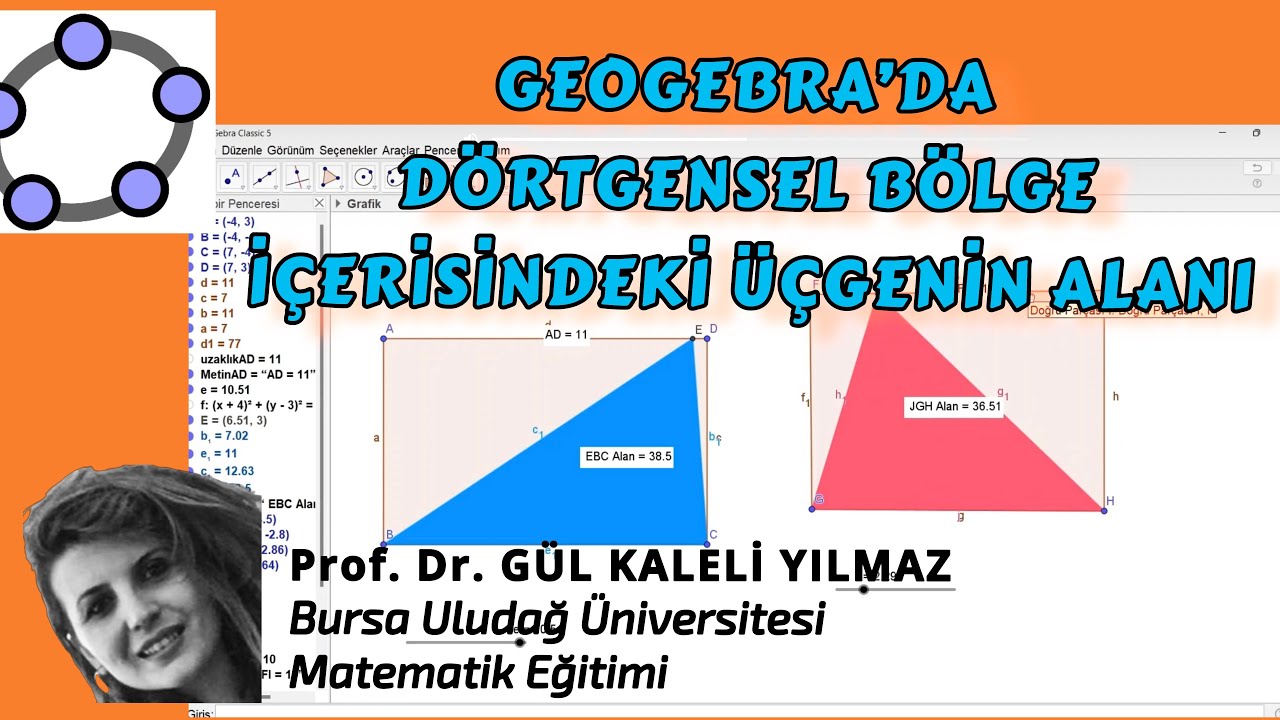 Dörtgensel Bölge İçine Oluşturulan Üçgensel Bölgenin Alanı-Prof. Dr. Gül KALELİ YILMAZ
