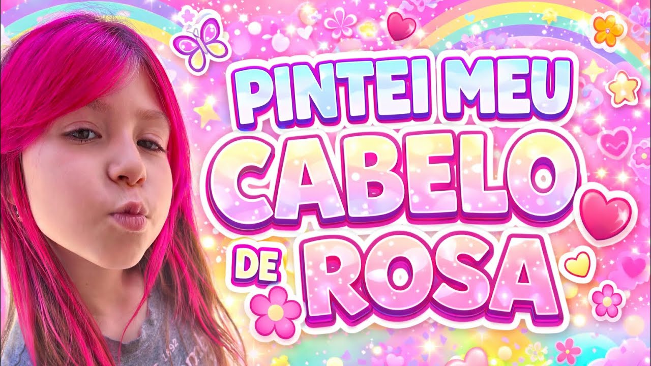 PINTEI MEU CABELO DE ROSA  🌸💖💫