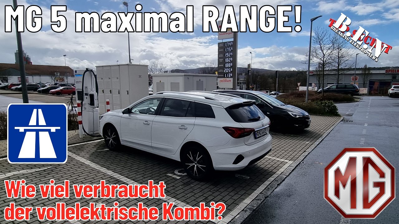 MG 5 Max. RANGE LUXURY: Was verbraucht der vollelektrische Kombi auf der Autobahn?