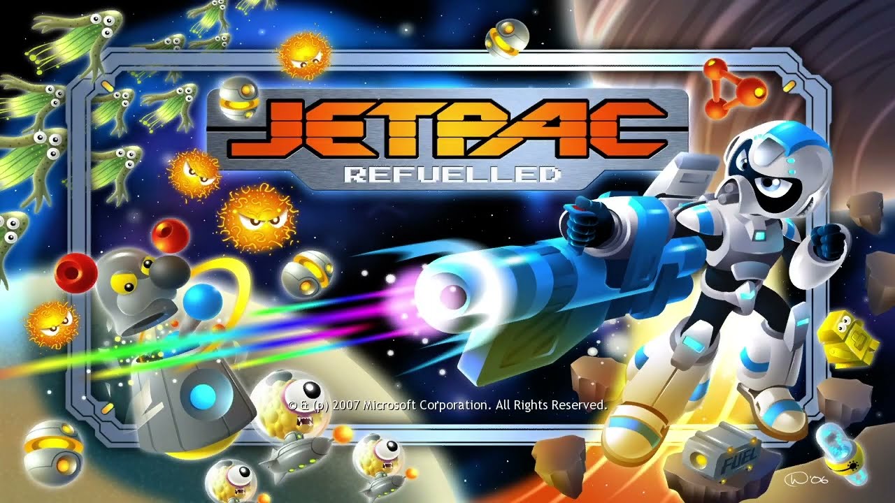 Jetpac Refuelled (Xbox 360 game on Series X)