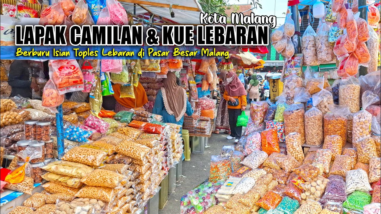 SPOT LAPAK CAMILAN DAN KUE LEBARAN DI PASAR BESAR MALANG