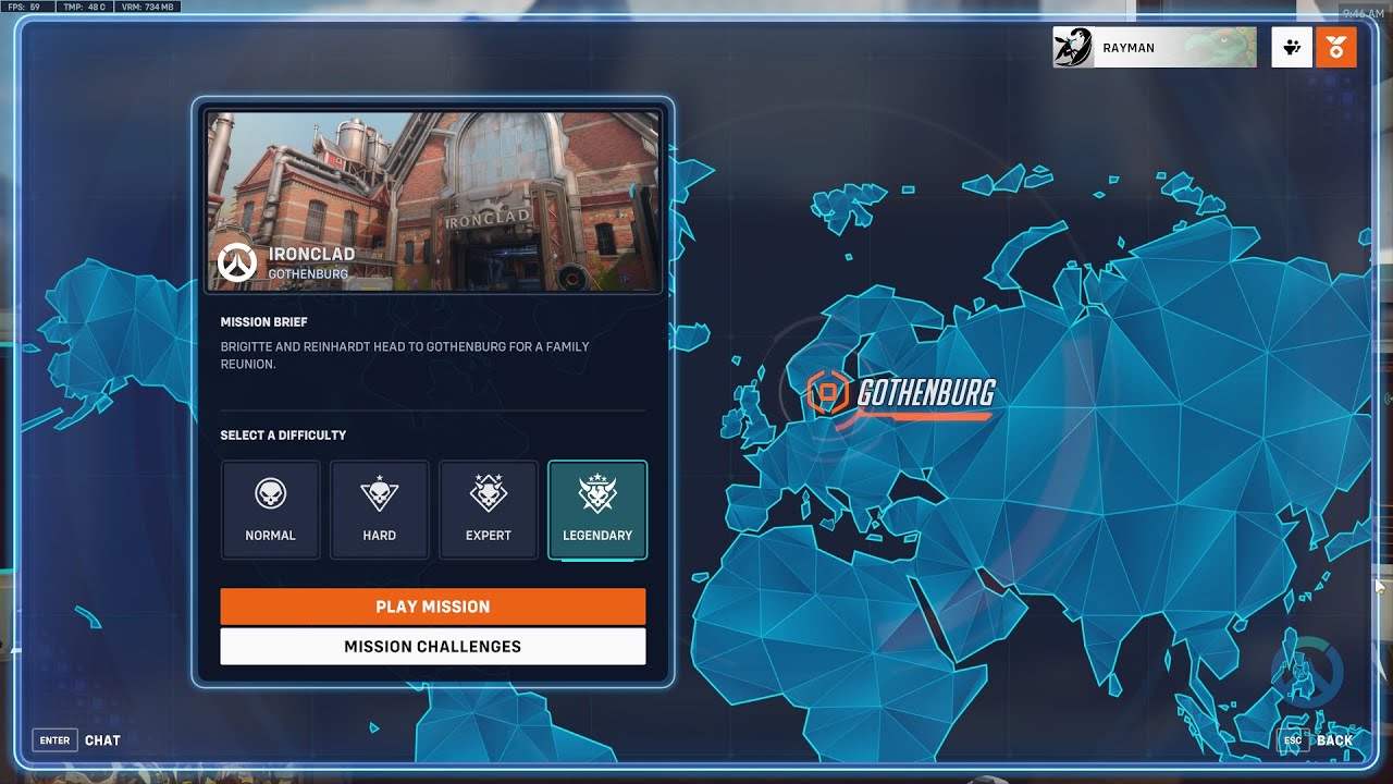 Overwatch 2 - Gothenburg's Ironclad PVE Story Mission. (Legendary difficulty) Hero: Brigitte