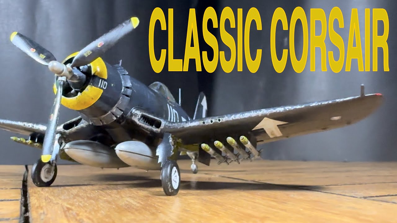 F4U-1 Corsair | Hobby Boss 1/72 Easy Build | Full Brush-Painted WWII Aircraft Model Build