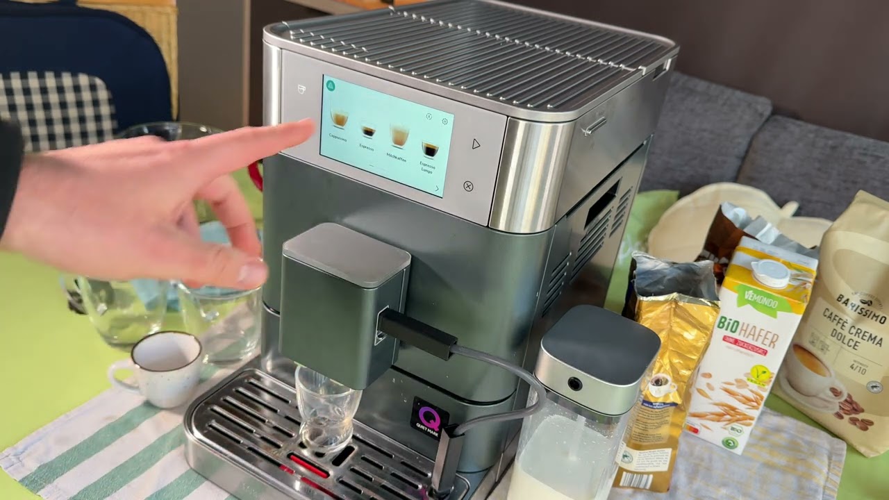 Espresso Lungo aus vorgemahlenem Kaffee zubereiten an KitchenAid Kaffeevollautomat KF8 Anleitung