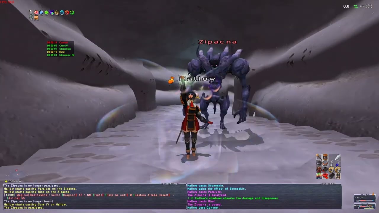 75 RDM/NIN - Zipacna Solo (FFXI Eden)