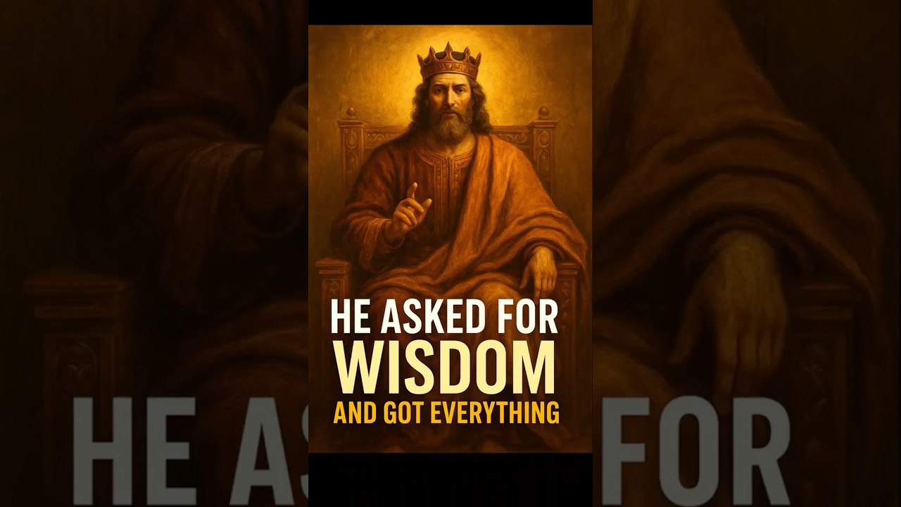 He Prayed for Wisdom and got everything... #KingSolomon #WisdomOfSolomon #BiblicalHistory #Shorts