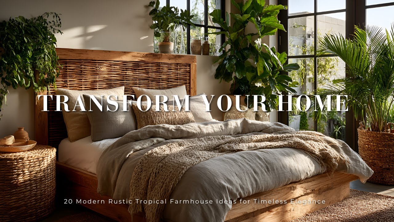 Transform Your Home: 20 High-End Modern Rustic Tropical Farmhouse Ideas for Timeless Elegance
