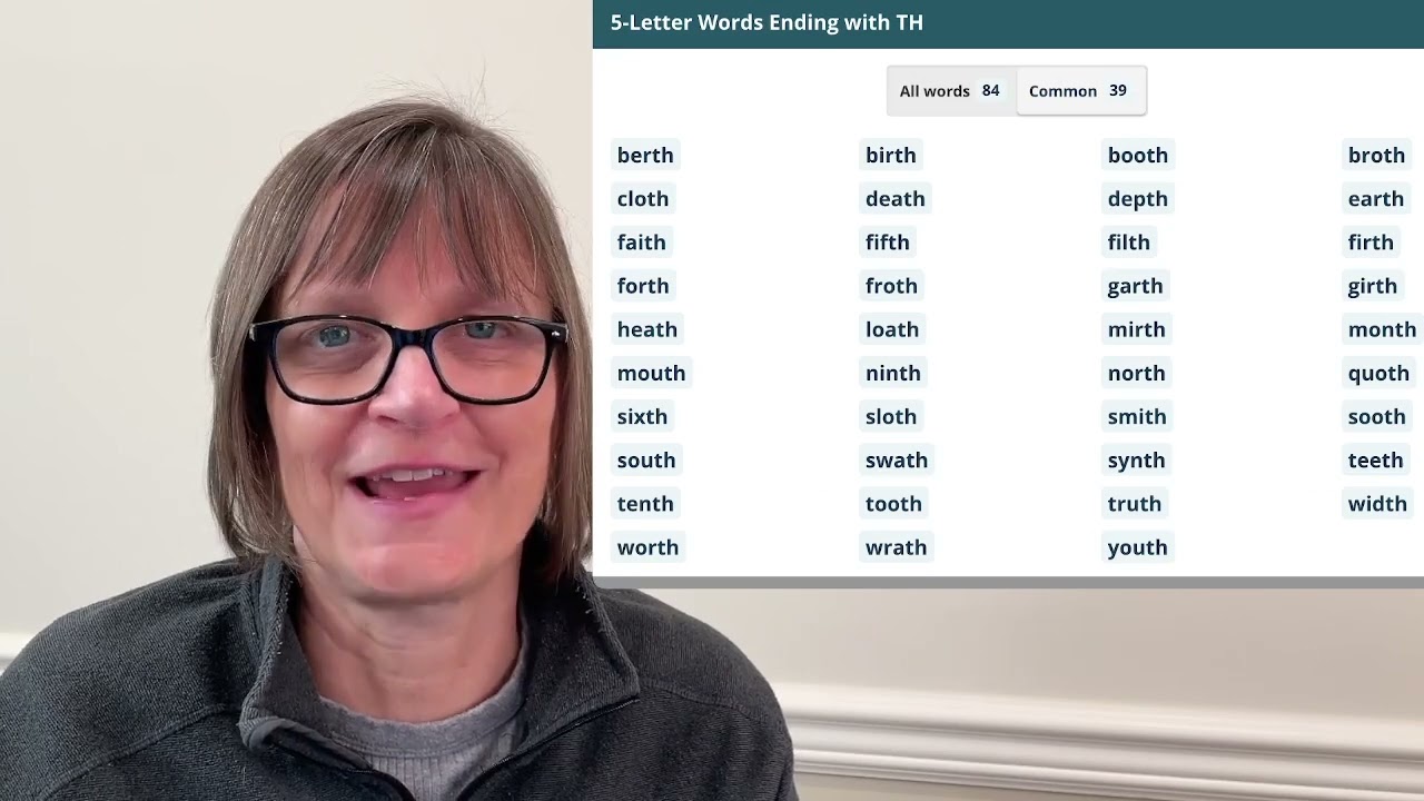 How to Pronounce Words Ending with TH