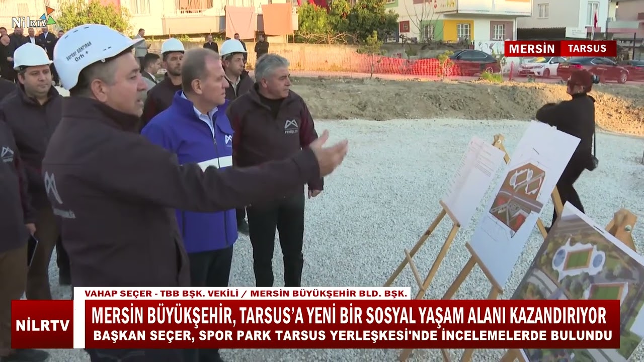 Başkan Seçer, Spor Park Tarsus Yerleşkesi'nde İncelemelerde Bulundu