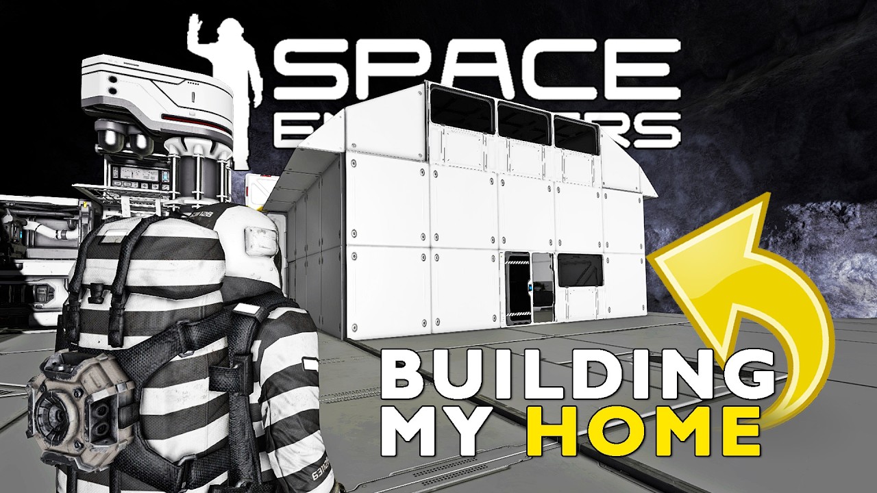 Space Engineers: Cozy Asteroid Living - Building My First Home (Small Start, Big Plans!)