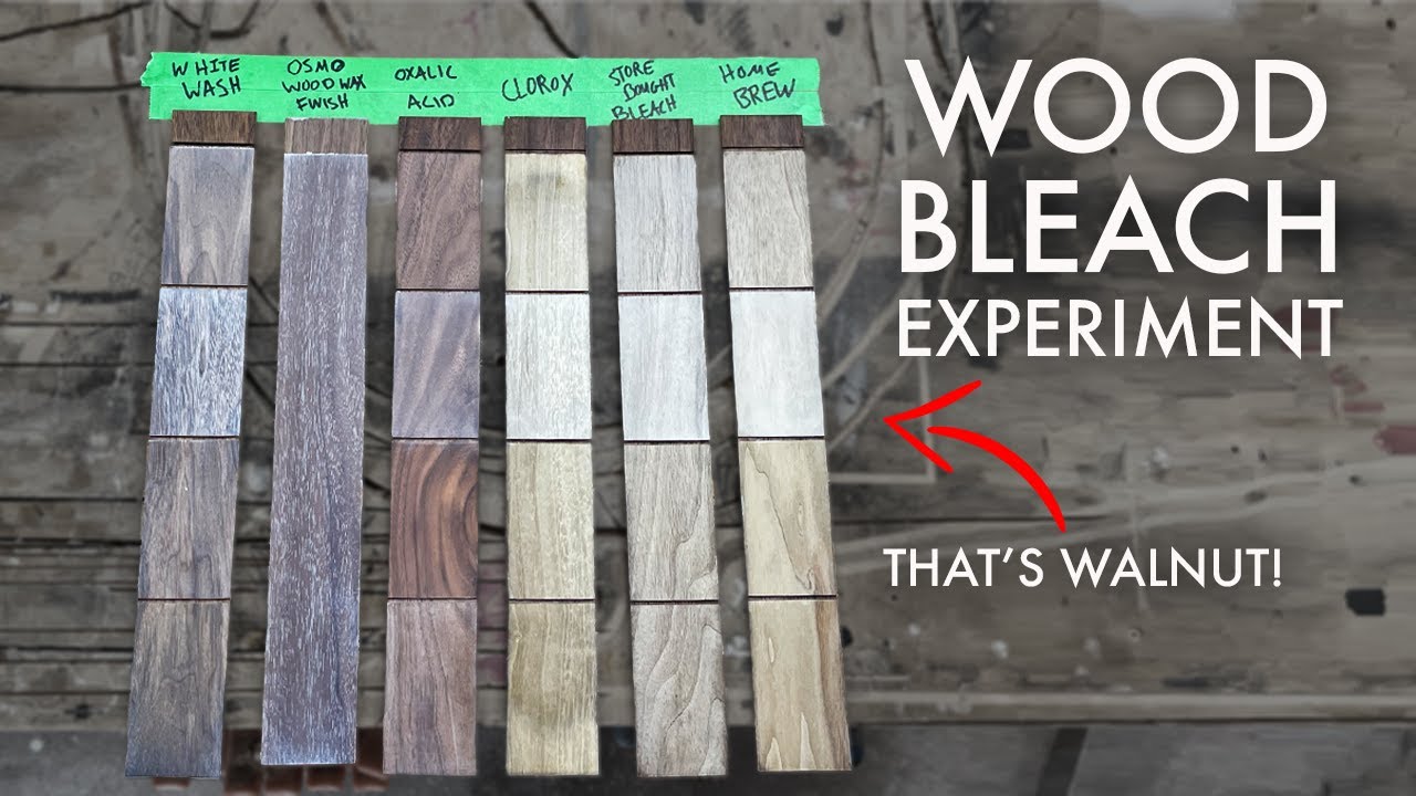 Experimenting with Bleaching Wood