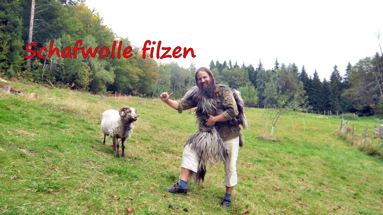 Schafwolle filzen - Tag der offenen Tür auf unserer Bergfarm