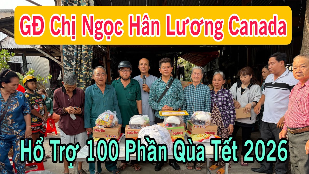 P 7🔴Gia Đình Chị Ngọc Hân Lương Canada Phát 100 Phần Qùa Tặng Bà Con Xã Long Phú-Tân Châu