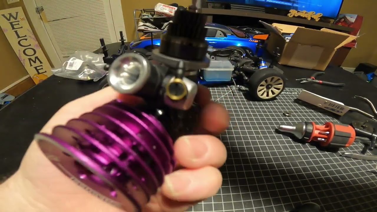 Замена двигателя Kyosho FW06 Novarossi Mito .12