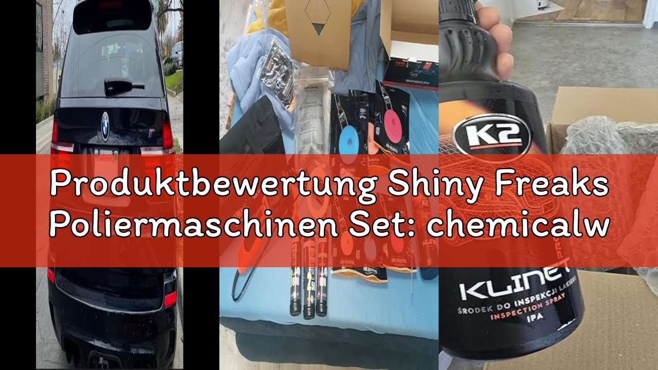 Produktbewertung Shiny Freaks Poliermaschinen Set: chemicalworkz DA9 Pro Exzenter Poliermaschine + S