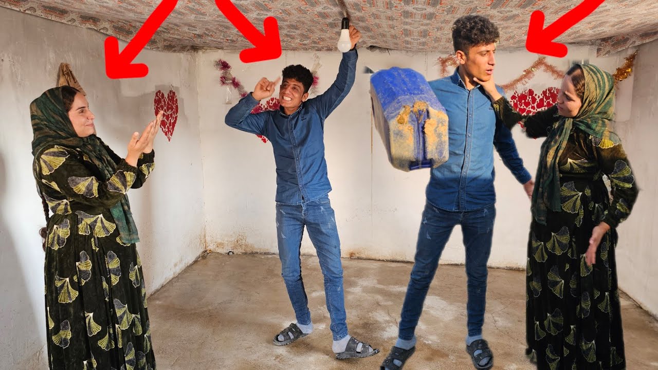 A sudden attack by the engineer and his friends; the destruction of a house built with love