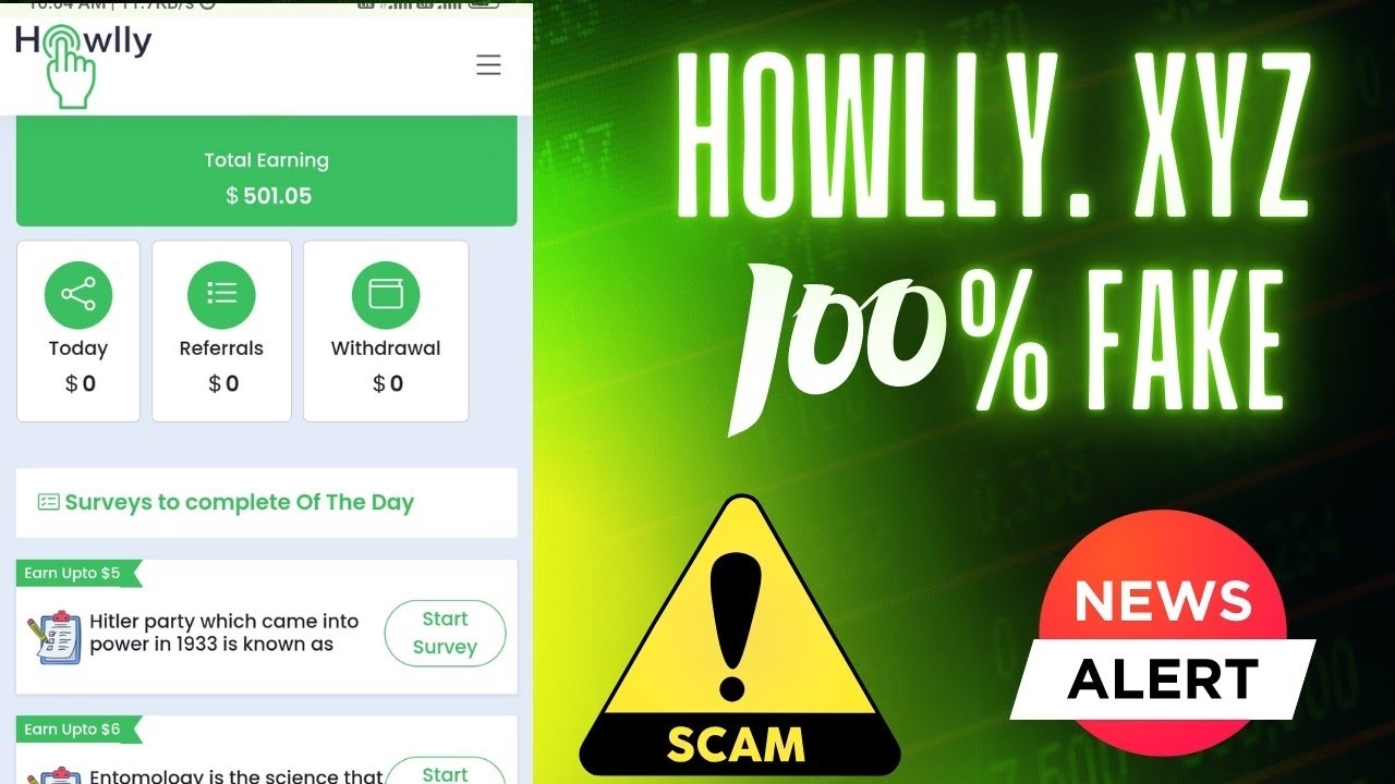 howlly.xyz real or fake hindi | howlly survey work real or fake | Scam l Fake website
