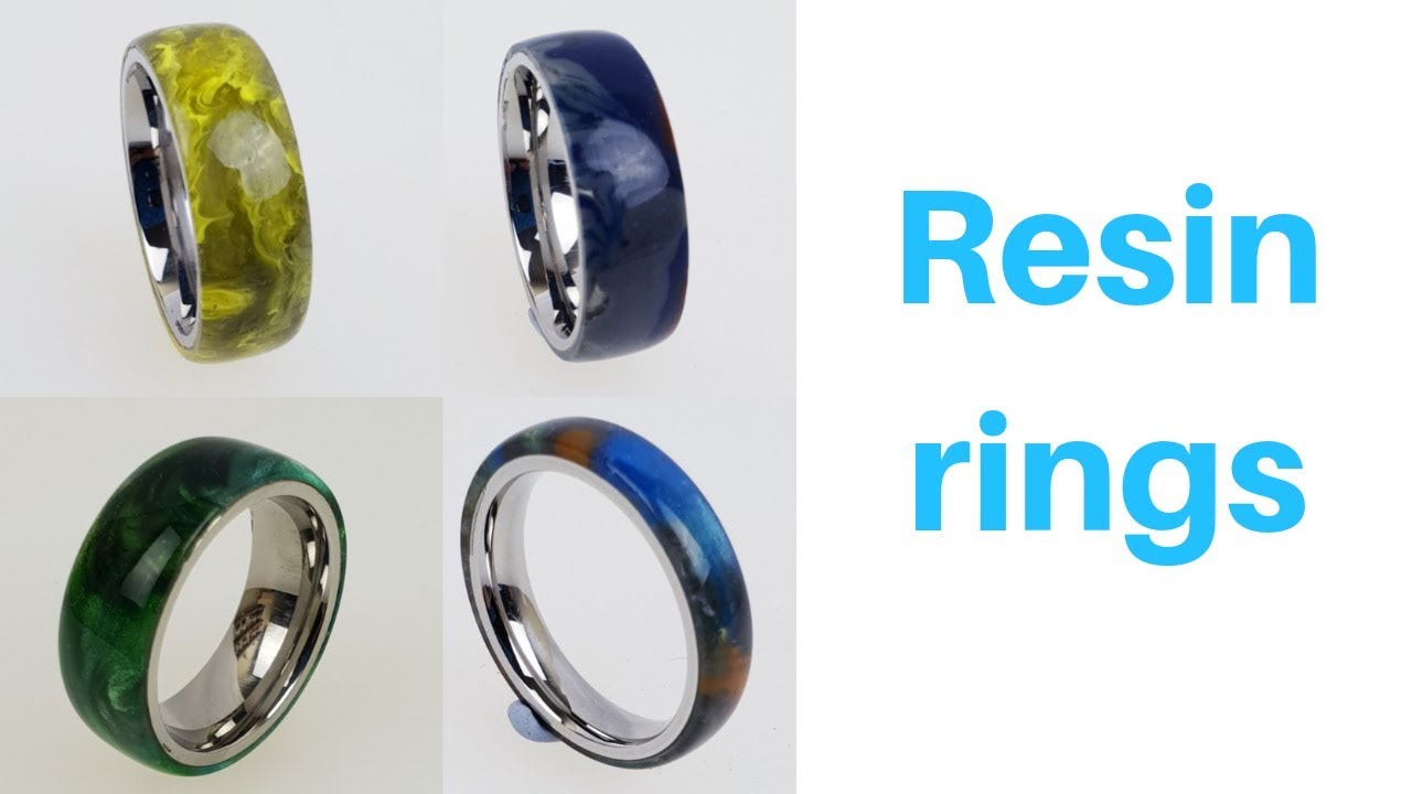 Making a Resin ring with stainless steal ring core.