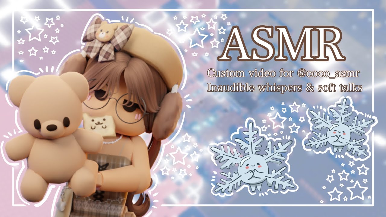 ROBLOX ASMR ~ Custom video for @Coco ASMR ~ inaudible whispers & soft taps! ~ enjoy!! 🤍🥥
