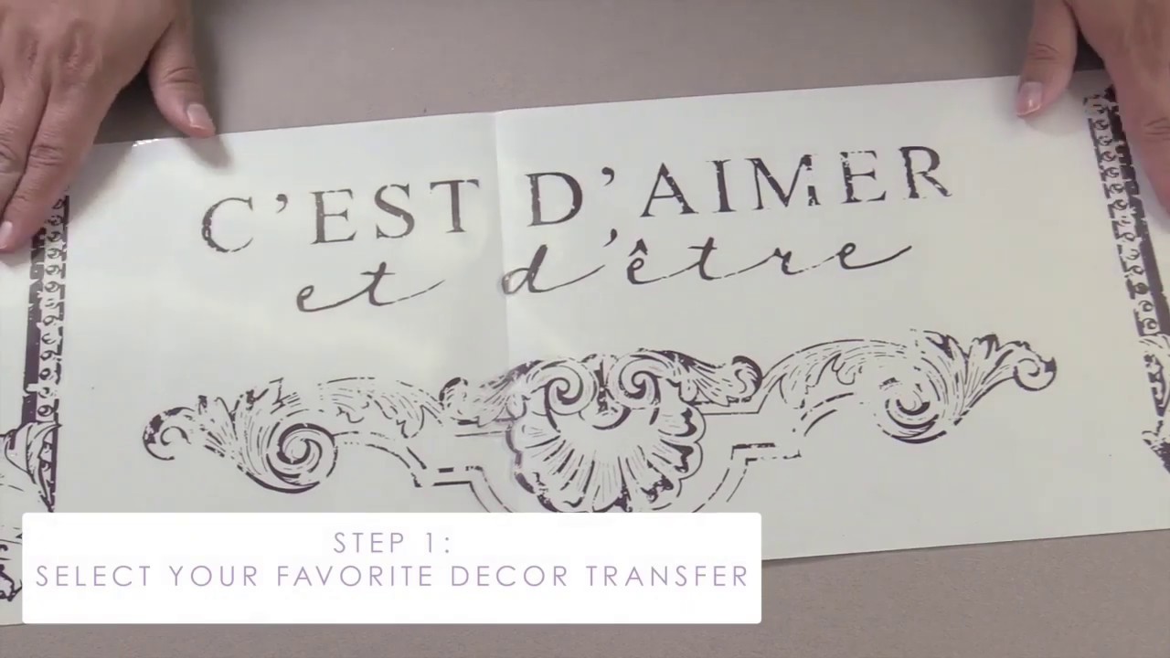 re&middot;design with Prima&reg; -How To Apply Decor Transfers&trade;