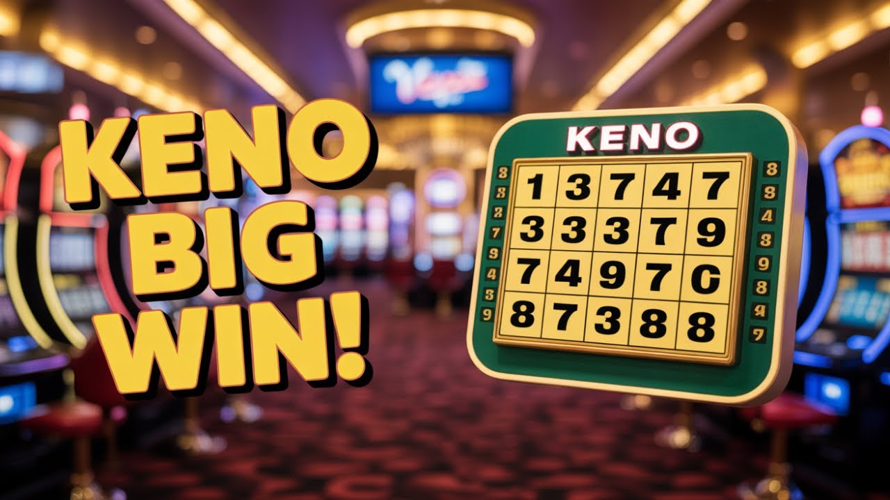 Playing Keno live in Las Vegas at the casino; Let's try to WIN!!