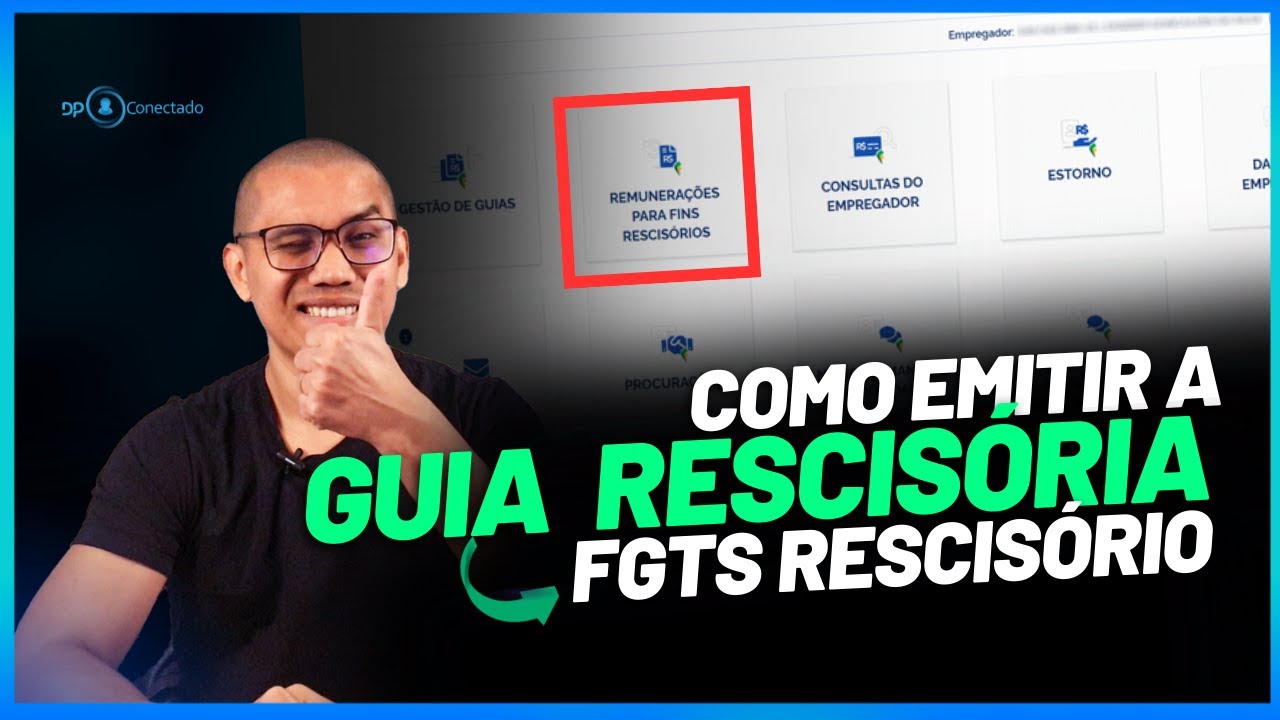 Como emitir a Guia Rescisória no FGTS Digital com base no saldo para fins Rescisórios | TUTORIAL