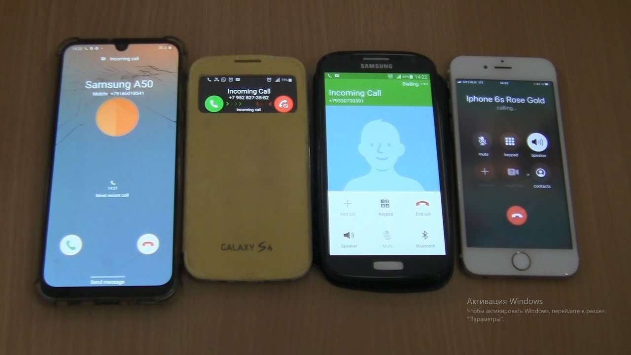 Over the Horizon Incoming call&Outgoing call at the Same Time Iphone 6s К Rose Gold+Samsung S4 + A51