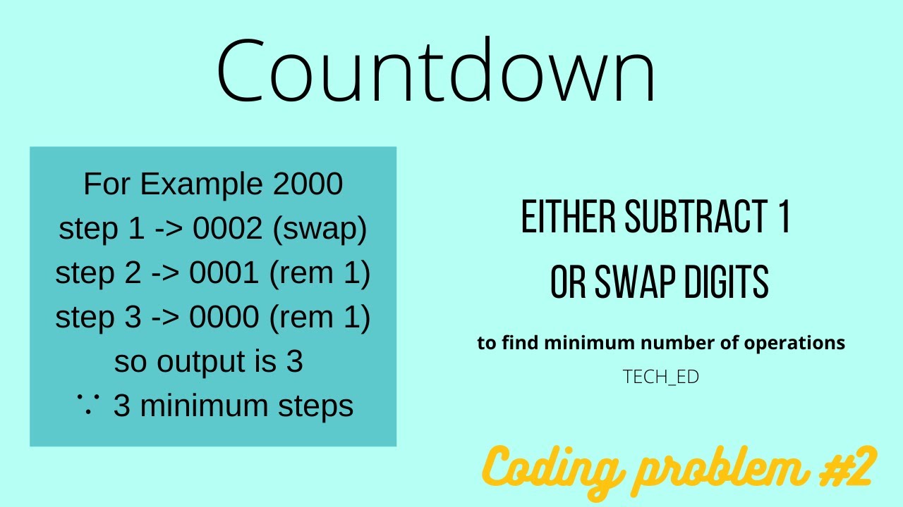 Countdown | Easy Problem #2