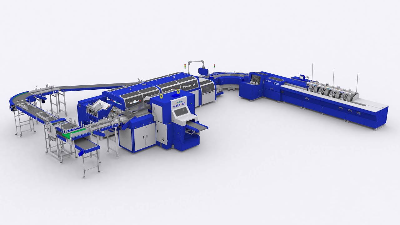 Bindline 5000 being commissioned by the Welbound team at a leading Book Print Exporter