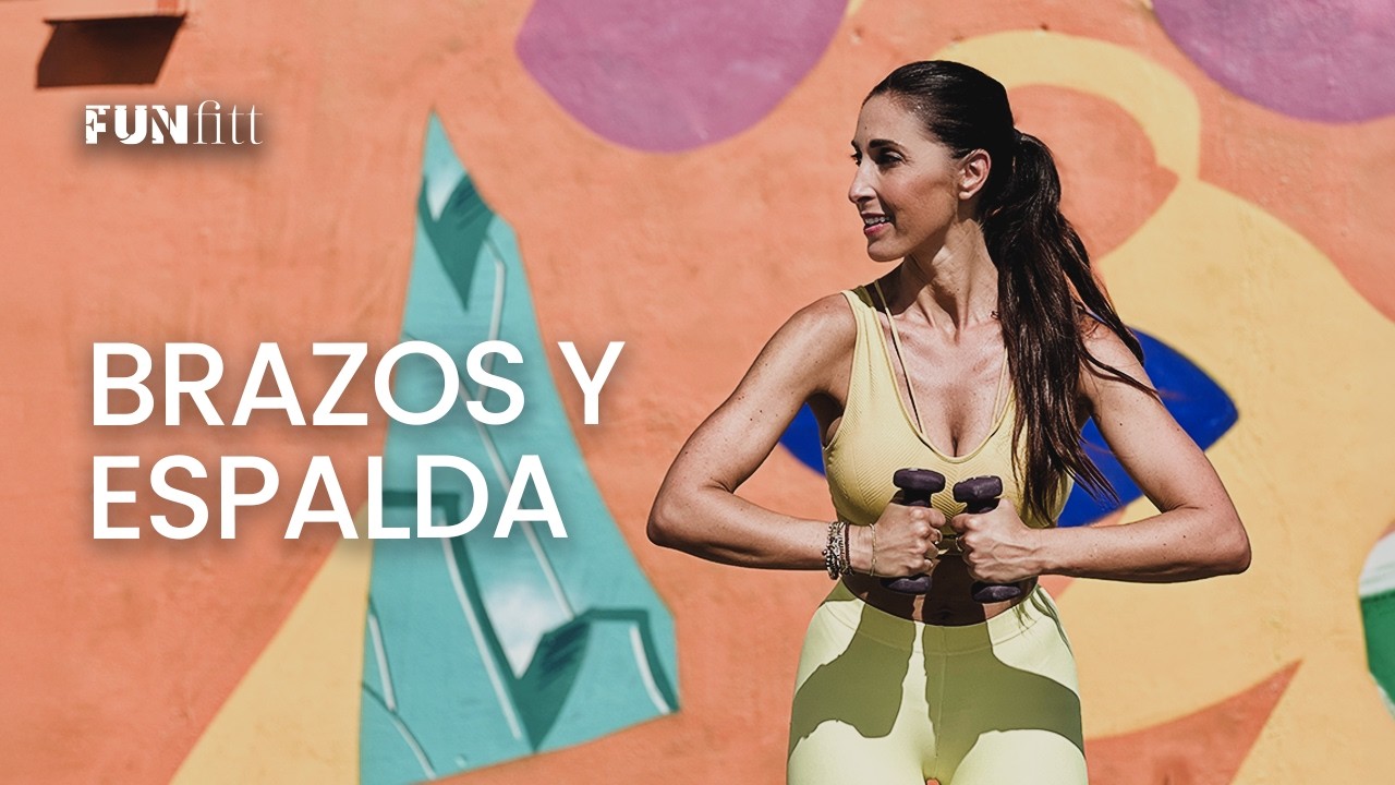 Elimina Grasa de Brazos y Espalda con Pesas | Rutina Rapida y Efectiva