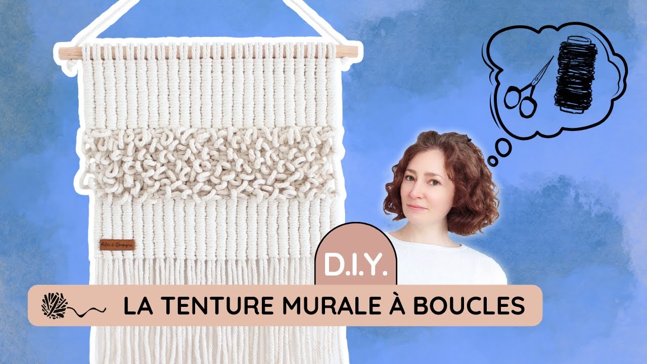 🧶Magnifique cette tenture en macramé !!! Faites vite la même !