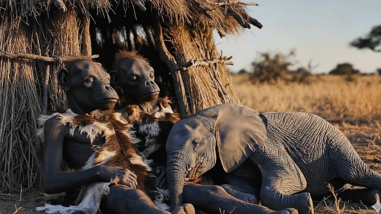 5,4 Million Years Ago | What if Prehistoric Humans saved an elephant from a GIANT LEECH?