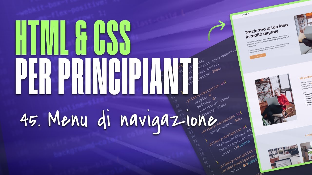 HTML e CSS per principianti: Menu di navigazione