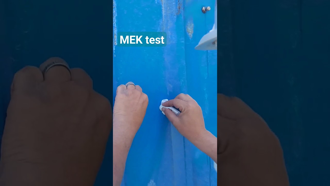 🏗 MEK (Methyl Ethyl Keton) Solvent test #corrosionprotection #construction #project