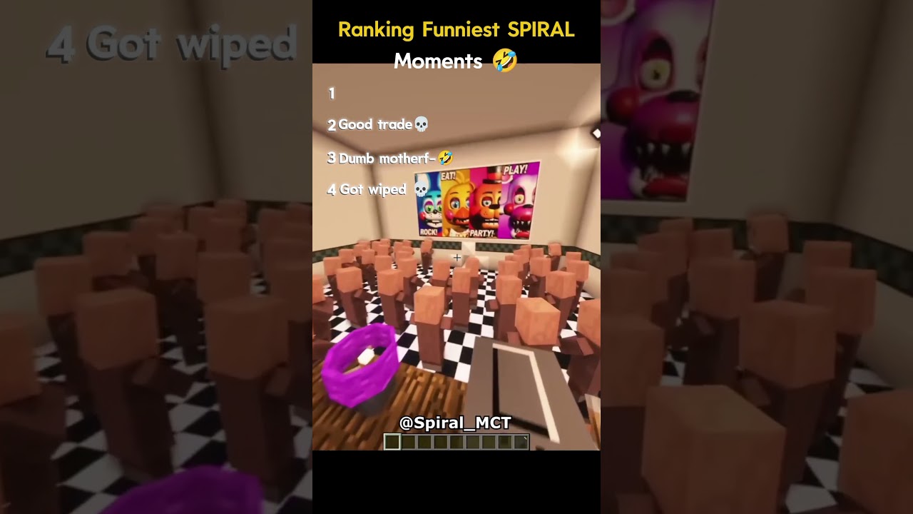 ranking Funniest SPIRAL MC Moments #minecraft #mc #spiralmc