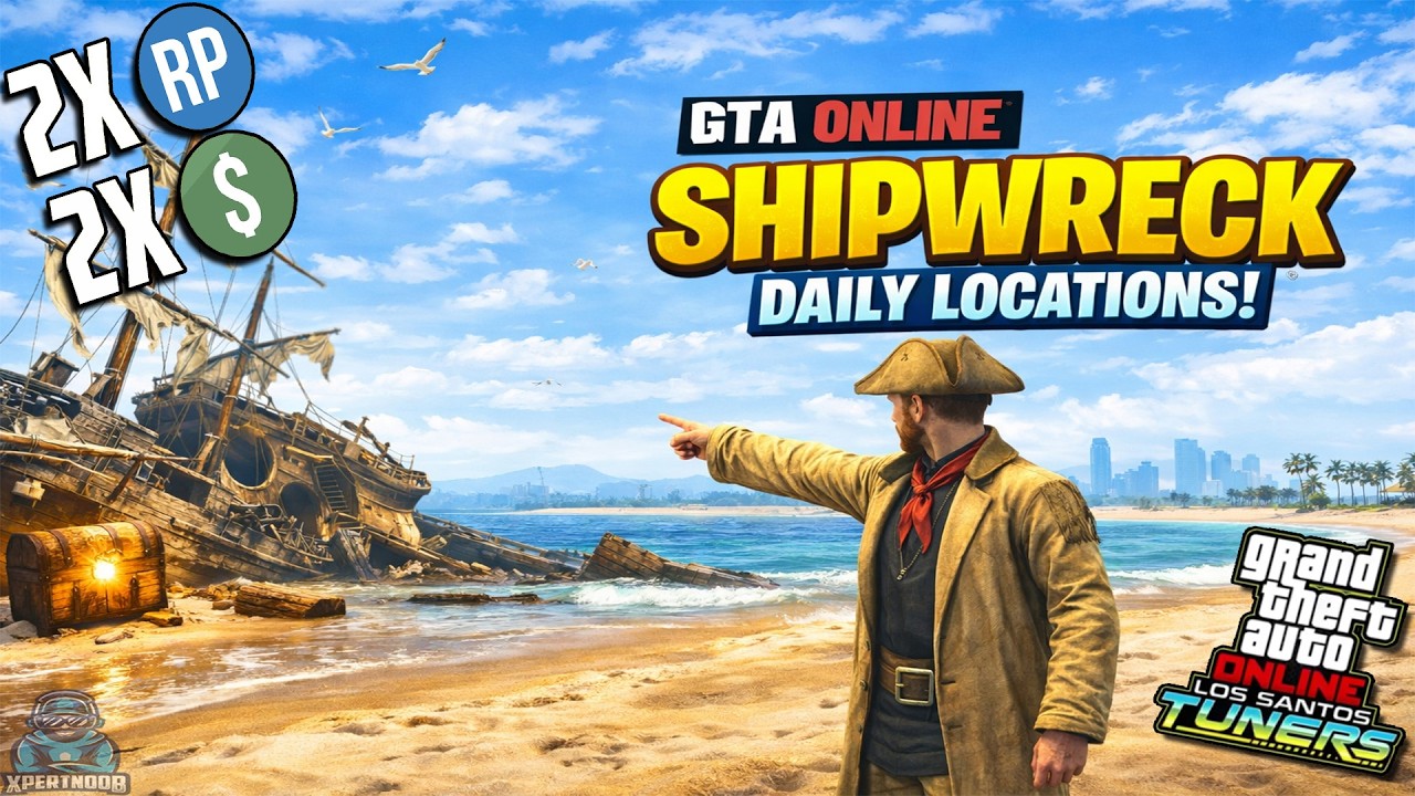 How to get $25,000 and Frontier Outfit Scraps | Shipwreck Location For Aug 1st 2026 2x Money!!