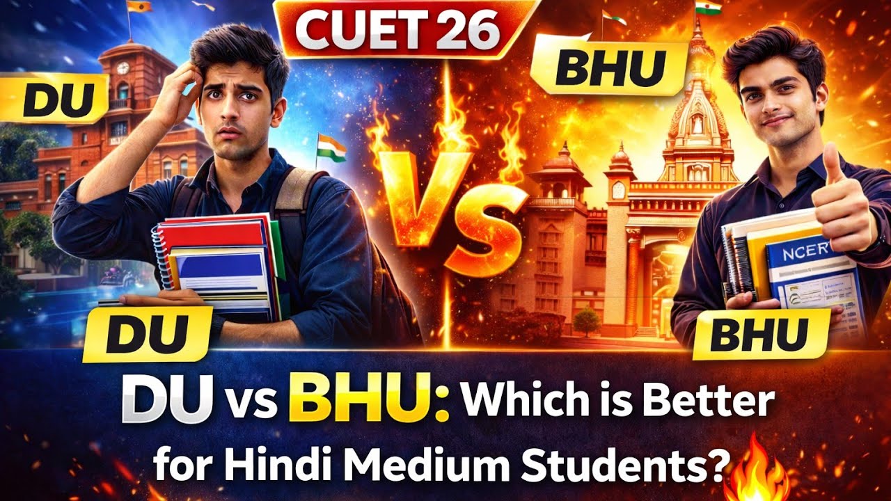 Hindi Medium Students – DU या BHU? सच जान लो! Cuet 2026