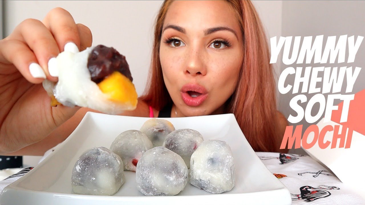 MOCHI (STICKY SOFT CHEWY EATING SOUNDS) 먹방 MUKBANG