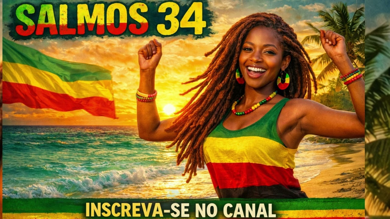 Salmos 34 – Louvarei ao Senhor em Todo Tempo | Reggae Gospel • Fé, Paz e Proteção