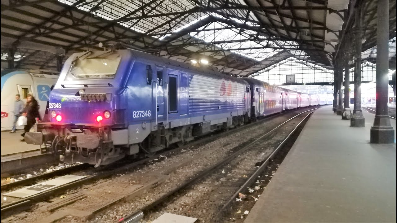 Transilien J Mantes-la-Jolie - Paris Saint-Lazare via Poissy BB 27300 + VB 2N