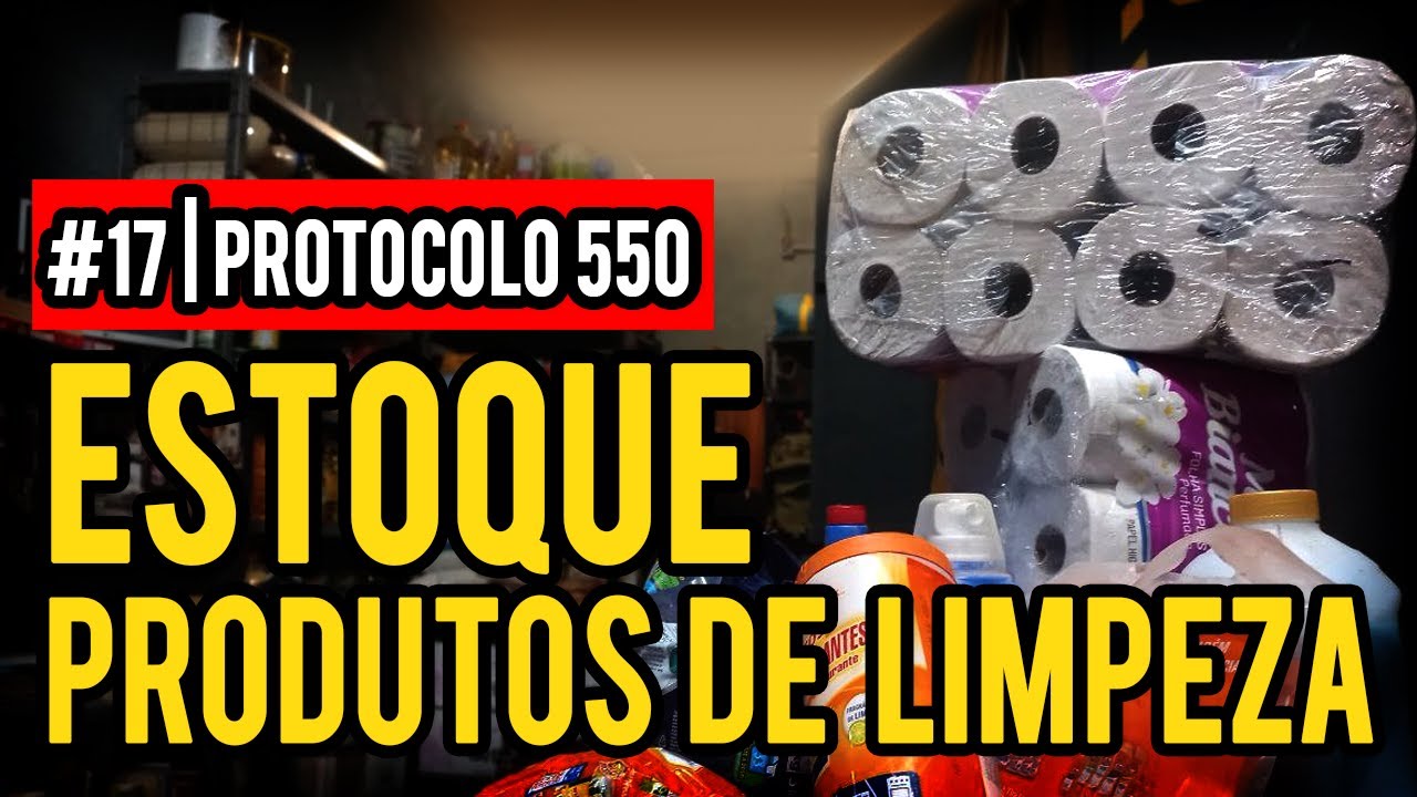 PRODUTOS DE LIMPEZA PARA ARMAZENAR | PROTOCOLO 550  DE SOBREVIVENCIALISMO #17