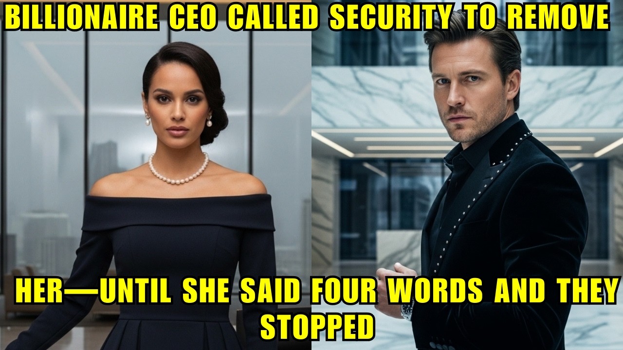 BILLIONAIRE CEO CALLED SECURITY TO REMOVE HER—Until She Said Four Words And They Stopped