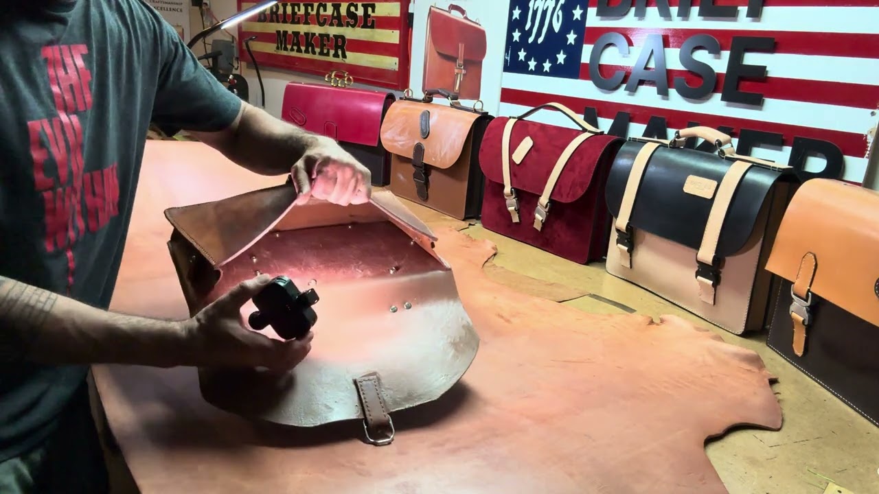 Unpacking American Made Harness Leather Side from Hermann Oak