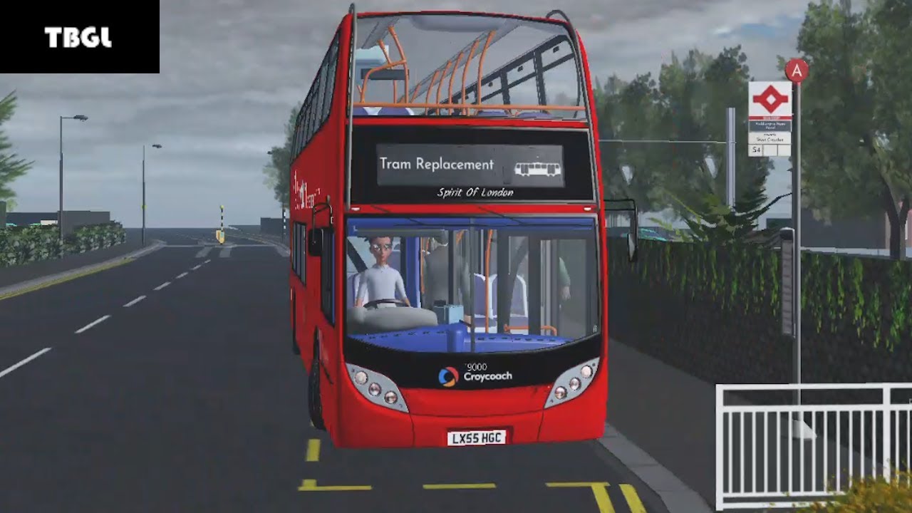 Driving the rerouted Tram Replacement 3 (TR3) route in Roblox Croydon Redefined