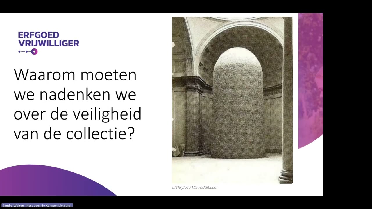 Webinarreeks Collectie in Bewaring: Veiligheidszorg voor Collecties – Bescherm je Erfgoed (2025)