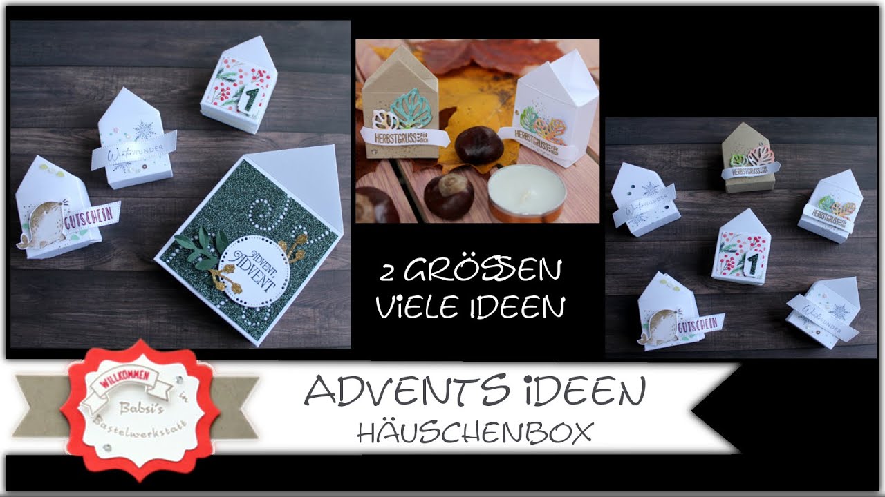 Häuschenbox 2 Größen - Teelichtverpackung - Adventskalender - Adventsideen - Stampin´Up! - Anleitung