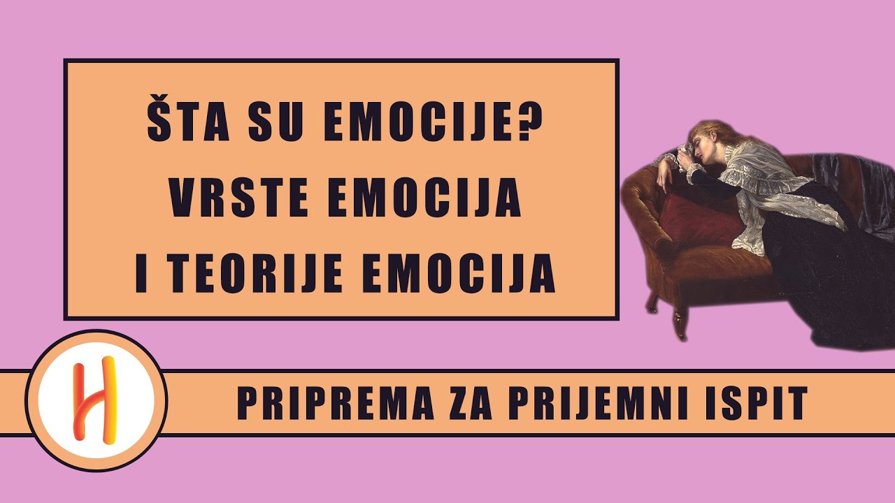 VRSTE I TEORIJE EMOCIJA │ priprema za prijemni ispit