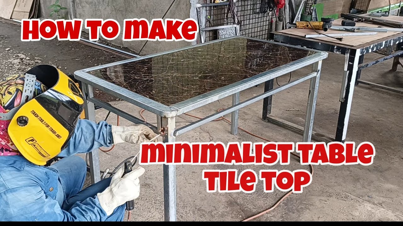 how to make minimalist table tile top / paano gumawa ng table tile top