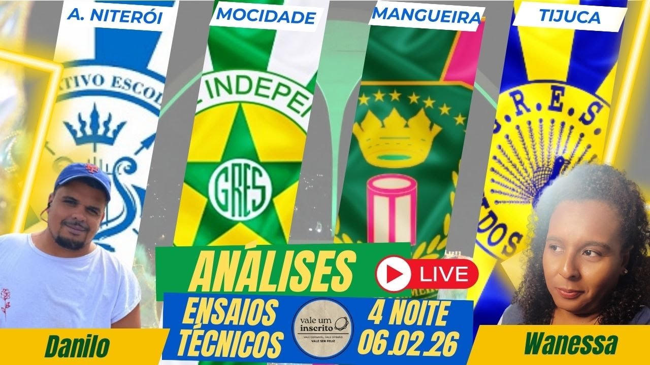 Vale Análise Pós Ensaio Técnico 4º Noite 06.02.26 - Niterói, Mocidade, Mangueira e Tijuca
