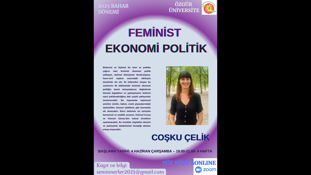 Coşku Çelik / Coşku Çelik / Feminist Ekonomi Politik / 3. Hafta